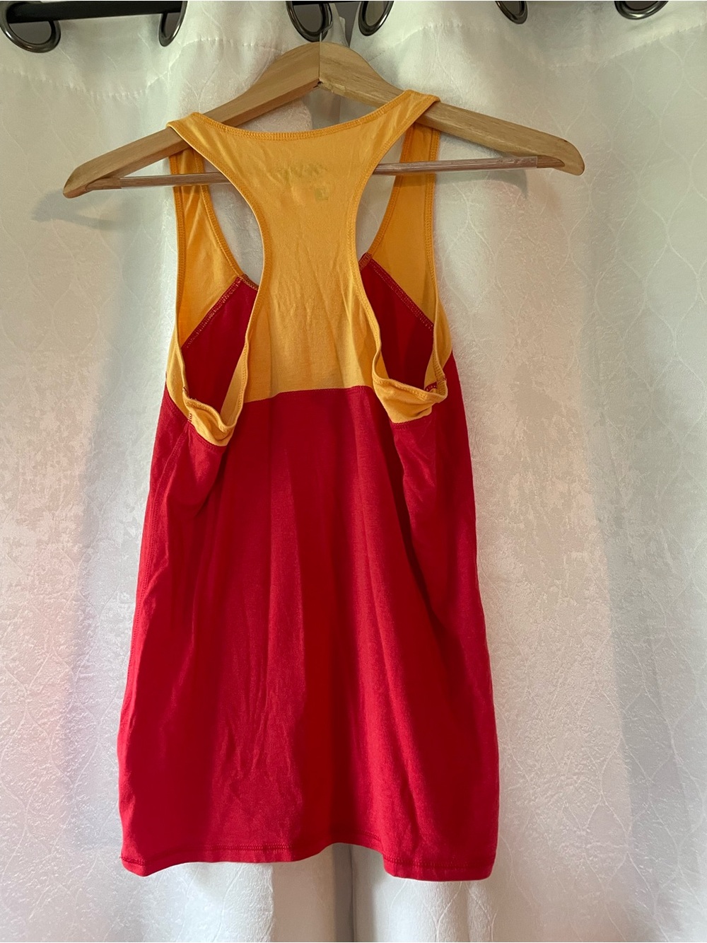 Cariloha Red & Yellow Racerback Tank Top - Picture 2 of 4